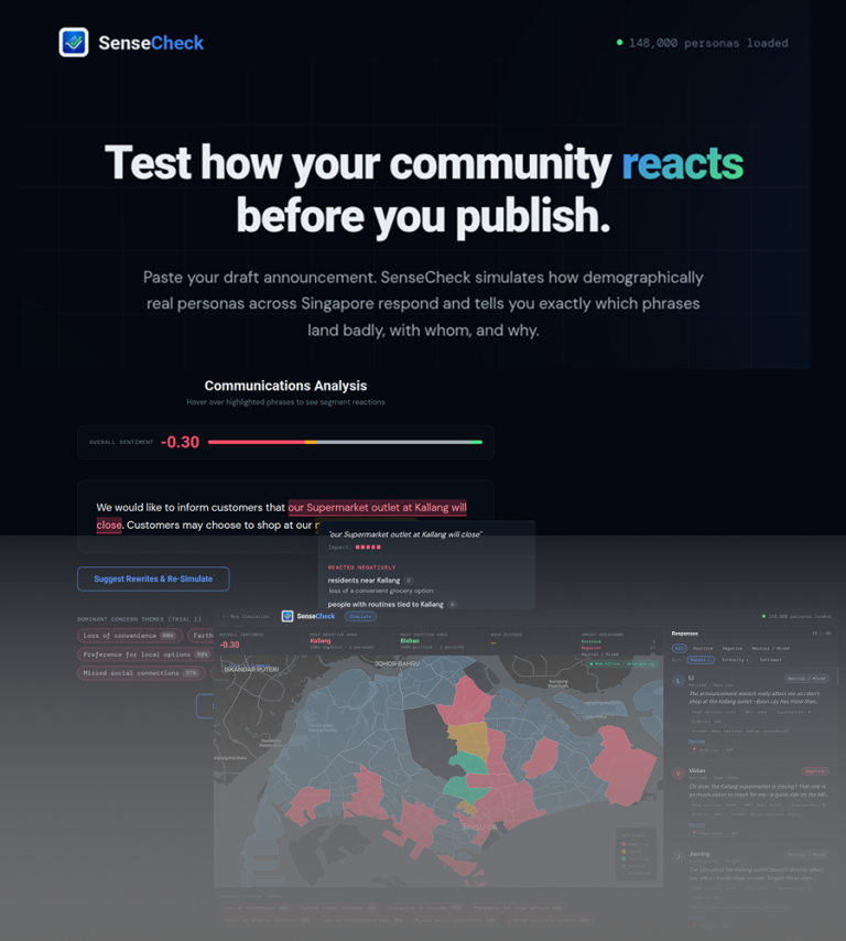 SenseCheck: AI-Powered Comms Stress-Testing